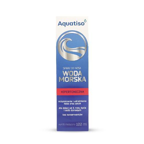 Miniaturka artykułu - Aquatiso Woda morska hipertoniczna Spray do nosa, 100ml USZKODZONE OPAKOWANIE TEKTUROWE