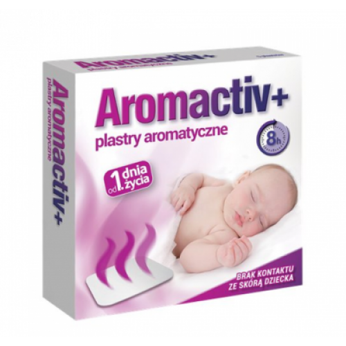 Miniaturka artykułu - AROMACTIV +, plastry aromatyczne od 1 dnia życia - 5 plastr&oacute;w  USZKODZONE OPAKOWANIE TEKTUROWE