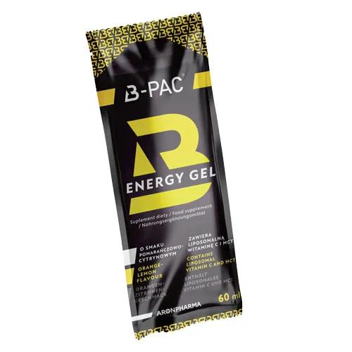 Miniaturka artykułu - B-PAC Energy Gel pomarańczowo- cytrynowy, 60ml