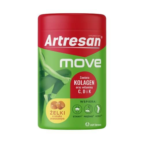 Miniaturka artykułu - Artresan Move żelki o smaku ananasowym, 150 g