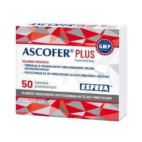 Miniaturka artykułu - Ascofer Plus, 50tabl.USZKODZONE OPAKOWANIE TEKTUROWE