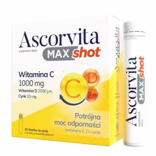 Miniaturka artykułu - ASCORVITA max shot, 25 ml x 10 szt.