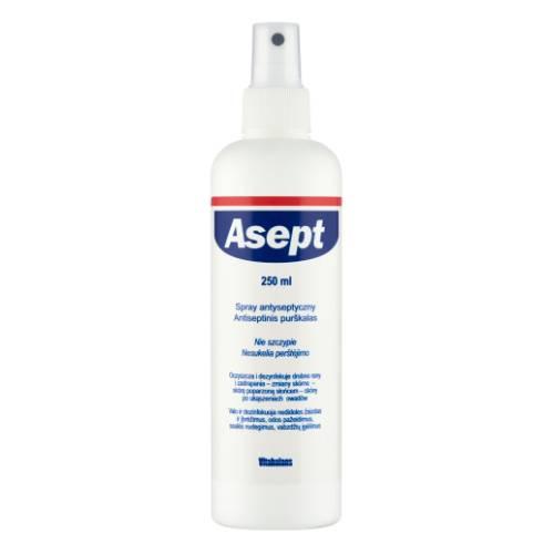 Miniaturka artykułu - Asept spray do dezynfekcji sk&oacute;ry płyn, 250ml