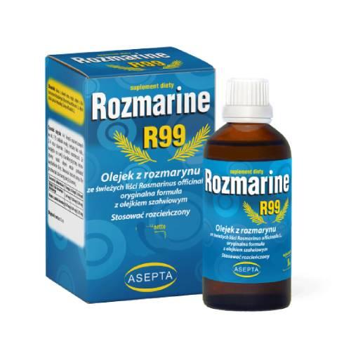 Miniaturka artykułu - Asepta Rozmarine R99 Olejek z rozmarynu i szałwii, 30 ml