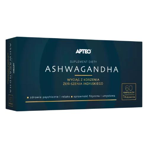 Miniaturka artykułu - APTEO Ashwagandha, 60 kaps.