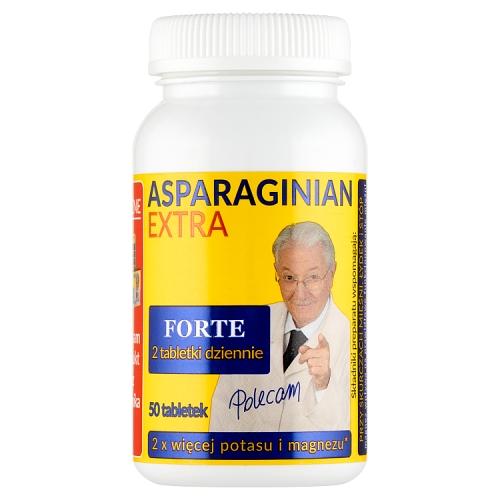 Miniaturka artykułu - ASPARAGINIAN EXTRA - 50 tabletek 