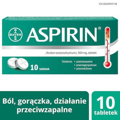 Miniaturka artykułu - Aspirin 500 mg- 10 tabl. USZKODZONE OPAKOWANIE TEKTUROWE