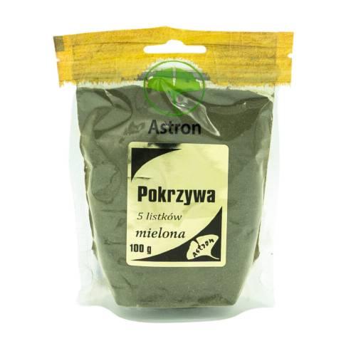 Miniaturka artykułu - ASTRON Pokrzywa mielona liście, 100g