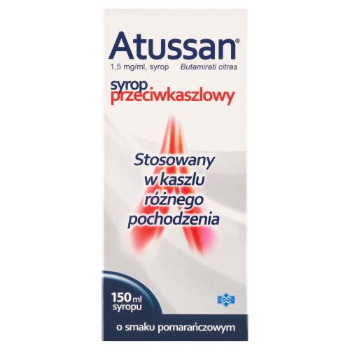 Miniaturka artykułu - Atussan syrop przeciwkaszlowy - 150ml