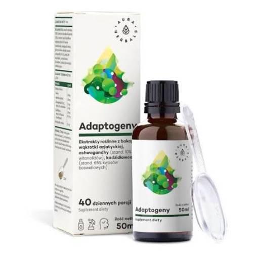 Miniaturka artykułu - AURA HERBALS Adaptogeny, 50ml