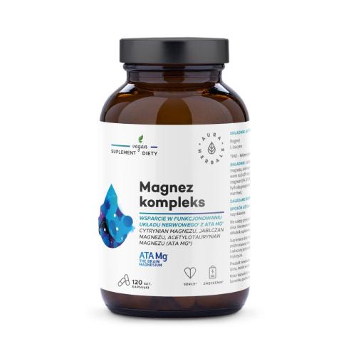 Miniaturka artykułu - AURA HERBALS Magnez kompleks ATA Mg, 120kaps.