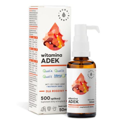 Miniaturka artykułu - AURA HERBALS Witamina ADEK w kroplach, 50ml