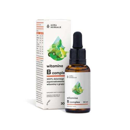 Miniaturka artykułu - Aura Herbals Witamina B Complex, 30 ml