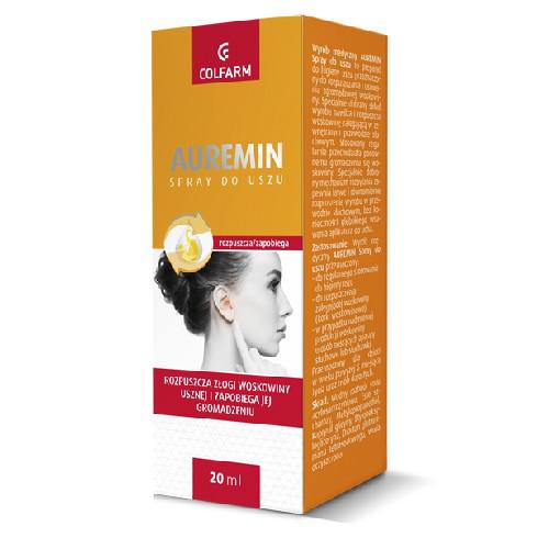 Miniaturka artykułu - AUREMIN spray do uszu, 20ml