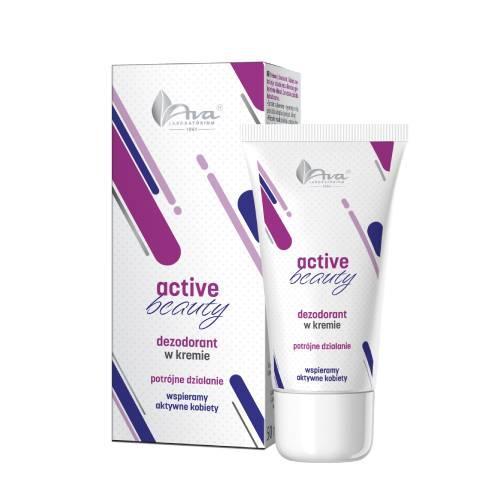 Miniaturka artykułu - AVA Acitive Beauty Dezodorant w kremie Potr&oacute;jne działanie, 50ml KR&Oacute;TKA DATA 30.06.2026