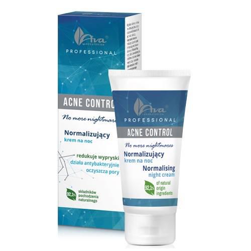 Miniaturka artykułu - AVA ACNE CONTROL Normalizujący Krem na noc, 50ml