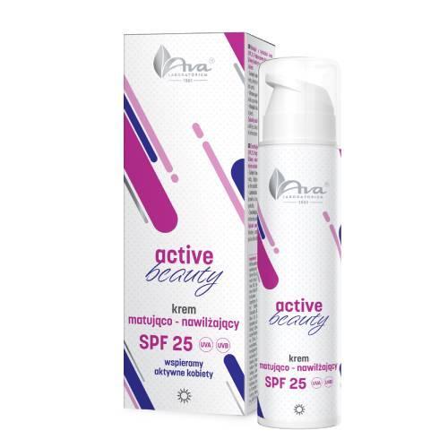 Miniaturka artykułu - AVA Active Beauty Krem Matująco - nawilżający SPF25, 50ml KR&Oacute;TKA DATA 30.06.2026