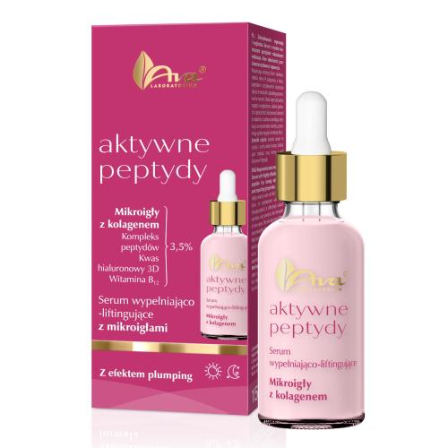 Miniaturka artykułu - AVA Aktywne Peptydy Serum wypełniająco-liftingujące z mikroigłami, 30 ml