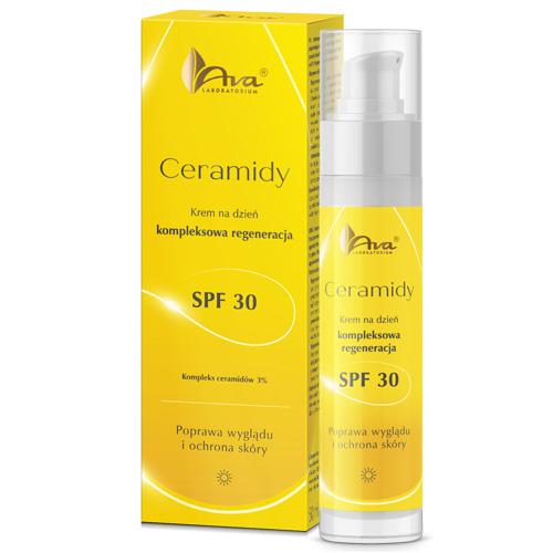 Miniaturka artykułu - AVA CERAMIDY Krem na dzień SPF30 Kompleksowa regeneracja, 50ml
