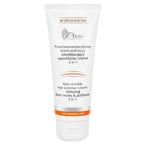Miniaturka artykułu - AVA Professional Przeciwzmarszczkowy krem pod oczy zmniejszający opuchliznę i cienie pod oczami, 100 ml