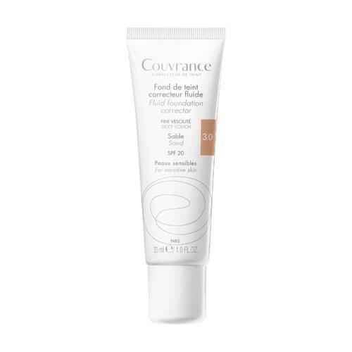 Miniaturka artykułu - AVENE COUVRANCE Fluid korygujący SPF20 Piaskowy, 30ml