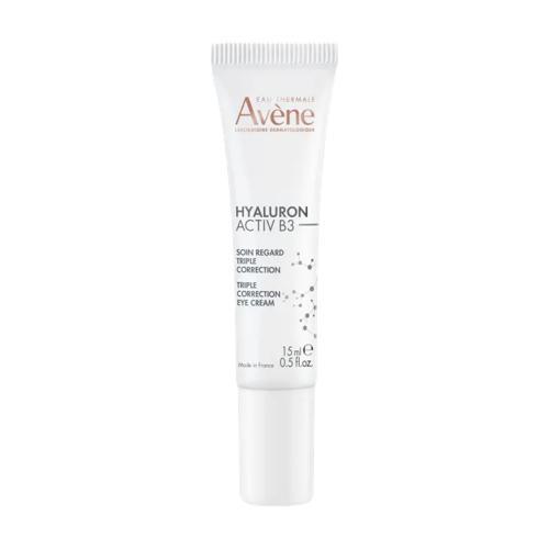 Miniaturka artykułu - AVENE HYALURON ACTIV B3 Krem pod oczy o potrójnym działaniu korygującym, 15ml KRÓTKA DATA 31.08.2025