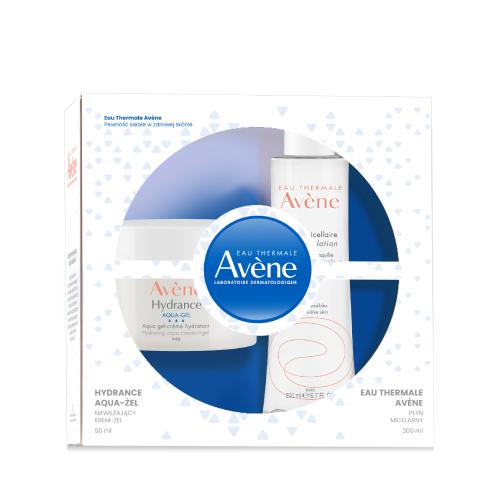 Miniaturka artykułu - AVENE Zestaw Eau Thermale (Płyn micelarny, 200ml + Hydrance Aqua-Żel Nawilżający krem-żel, 50ml)