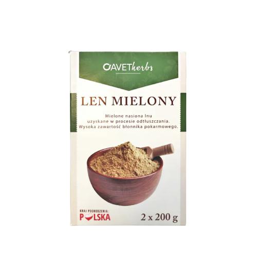 Miniaturka artykułu - AVET HERBS Len mielony, 2 x 200g