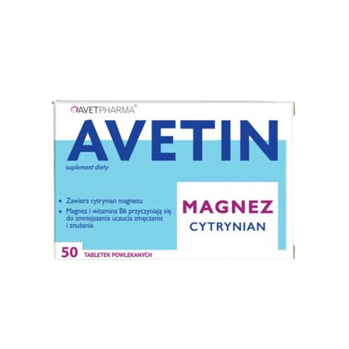 Miniaturka artykułu - AVETIN Magnez Cytrynian, 50 tabletek
