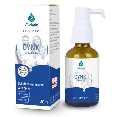 Miniaturka artykułu - Avitale Krople Cynk 7,5 mg, 30 ml