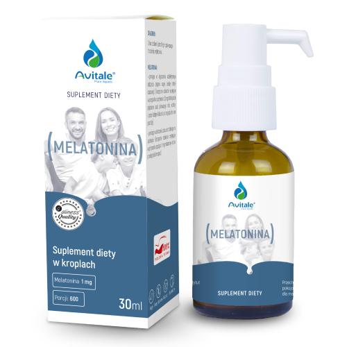 Miniaturka artykułu - Avitale Melatonina 1 mg w kroplach, 30 ml