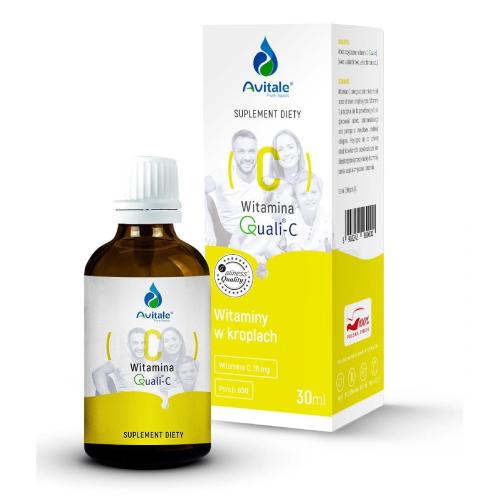 Miniaturka artykułu - Avitale krople Quali-C (witamina C) - 30ml