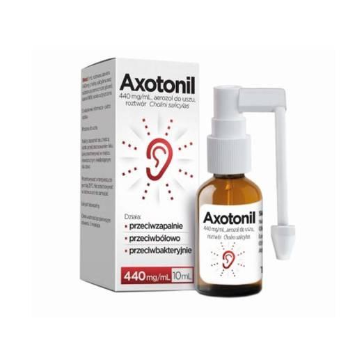 Miniaturka artykułu - Axotonil Max Aerozol na b&oacute;l ucha, 10 ml