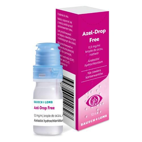 Miniaturka artykułu - Azel-Drop Free Krople do oczu, 10 ml - lek przeciwhistaminowy