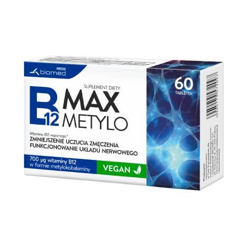 Miniaturka artykułu - B12 MAX Metylo, 60 tabletek