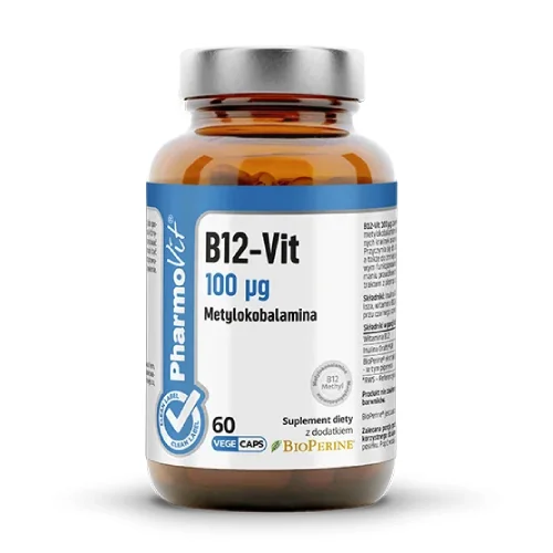Miniaturka artykułu - Pharmovit B12-Vit 100 &micro;g, 60 kaps.