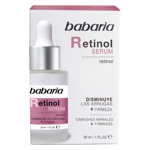 Miniaturka artykułu - BABARIA Retinol Przeciwzmarszczkowe serum do twarzy z retinolem, 30 ml