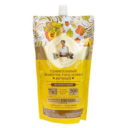 Miniaturka artykułu - Babuszka Agafia Szampon do włos&oacute;w odżywczo-jajeczny, 500ml