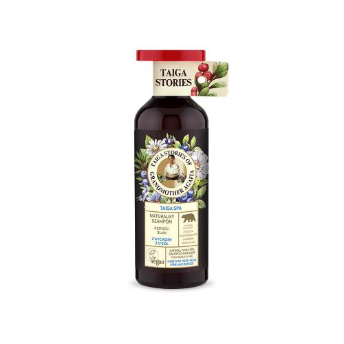 Babuszka Agafia TAIGA Naturalny szampon do włos&oacute;w z wyciągiem z 37 zi&oacute;ł, 500ml