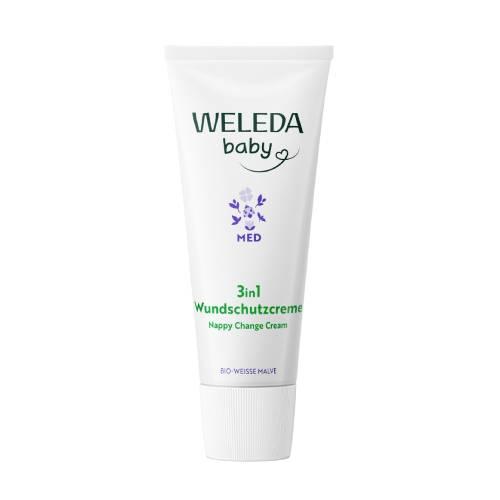 Miniaturka artykułu - Weleda Baby Med 3w1 krem przeciw odparzeniom, 50 ml