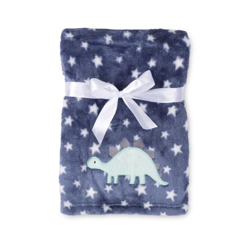 Miniaturka artykułu - BabyMatex Kocyk RICCO z haftem - dinozaur (75x100cm)