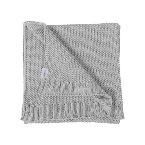 Miniaturka artykułu - BabyMatex Kocyk TULLY z bawełny, szary (75x100cm)