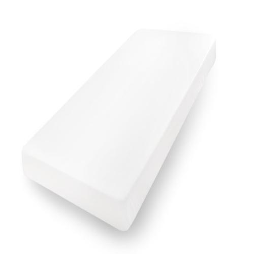Miniaturka artykułu - BabyMatex Prześcieradło jersey z gumką, białe (60x120cm)