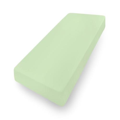 Miniaturka artykułu - BabyMatex Prześcieradło jersey z gumką, zielone (60x120cm)