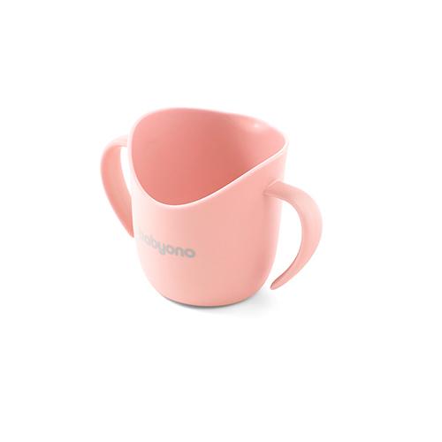 Miniaturka artykułu - BabyOno Ergonomiczny kubek treningowy FLOW brzoskwiniowy