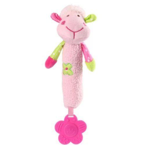 Miniaturka artykułu - BABYONO Piszczek Sweet Lambie - r&oacute;żowy 606 
