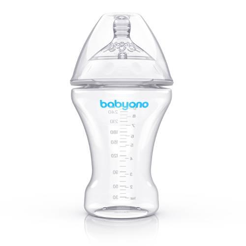Miniaturka artykułu - BABYONO Butelka antykolkowa NATURAL NURSING 1451, 260 ml