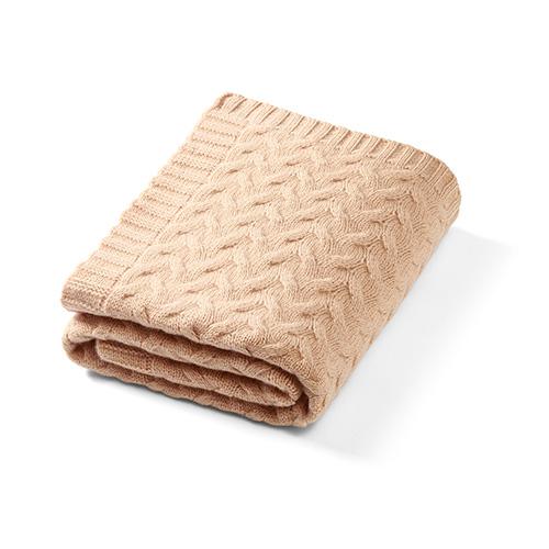 Miniaturka artykułu - BabyOno Kocyk z wełny merino ciemny beż