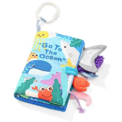 Miniaturka artykułu - BABYONO Książeczka sensoryczna Go To The Ocean 544, 1szt.