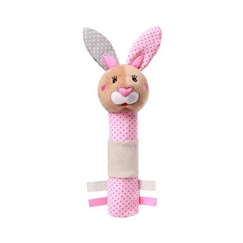 Miniaturka artykułu - BABYONO Piszczek Bunny Julia r&oacute;żowy 621 - 1szt.